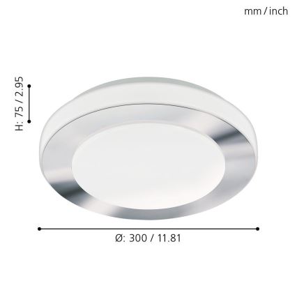 Eglo - Luz para casa de banho LED LED 1xLED/11W/230V IP44