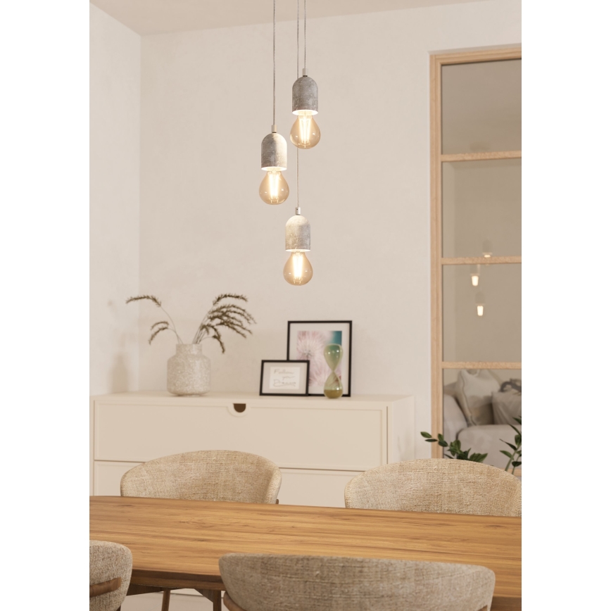 Eglo - Candelabro 3xE27/60W/230V