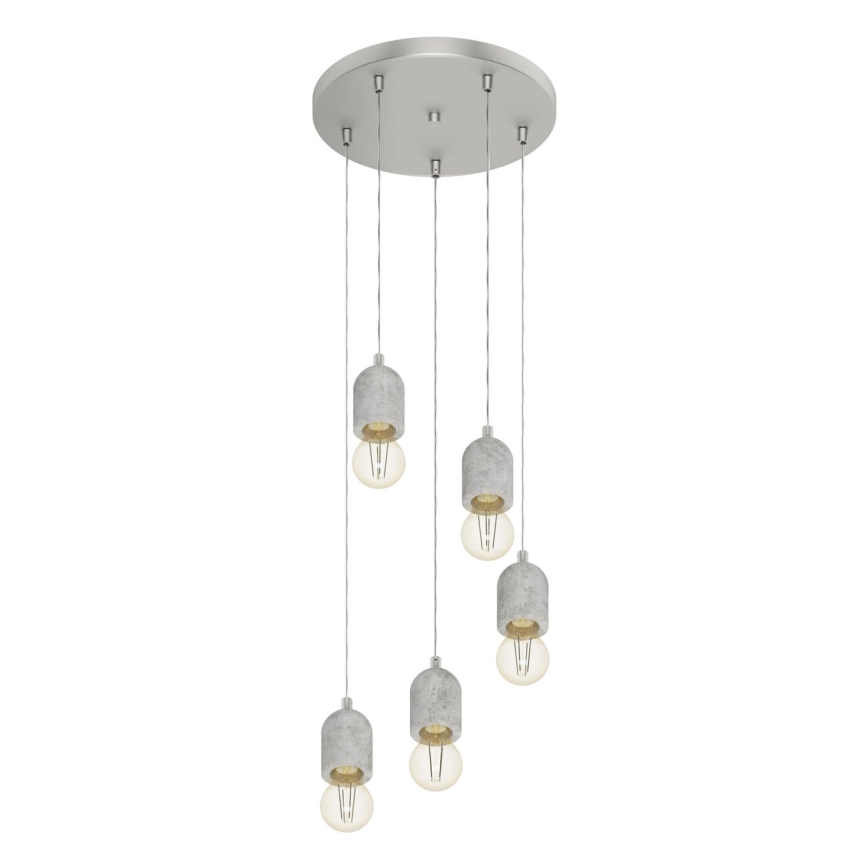 Eglo - Candelabro 5xE27/60W/230V