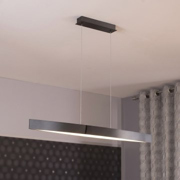 Eglo 95549 - Lustre LED dimerizável suspenso por cabo FORNES-S LED/24W/230V 2700-6500K preto/cromado