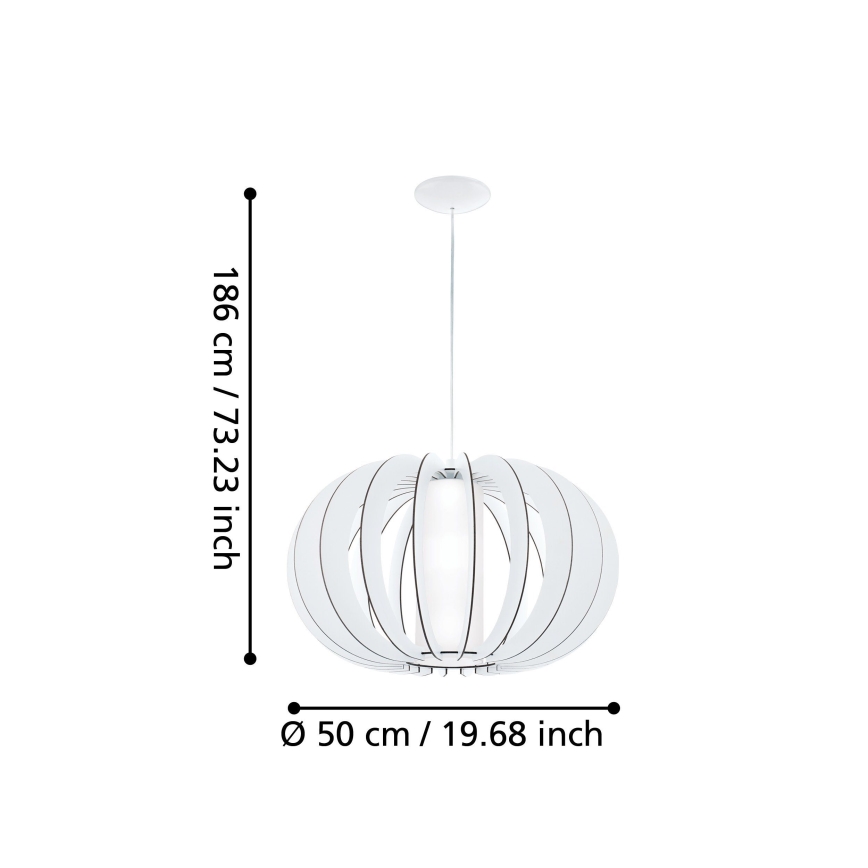 Eglo - Candelabro 2 1xE27/60W/230V