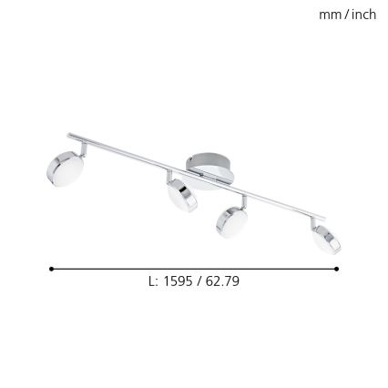 Eglo - Foco LED 4xLED/5,4W/230V