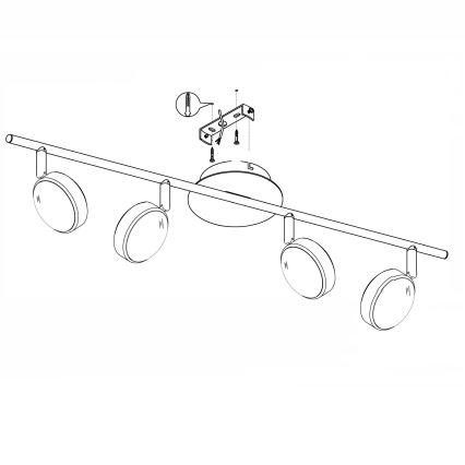 Eglo - Foco LED 4xLED/5,4W/230V