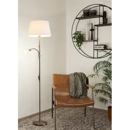 Eglo - Luminária de piso 1xE27/60W + 1xE14/40W