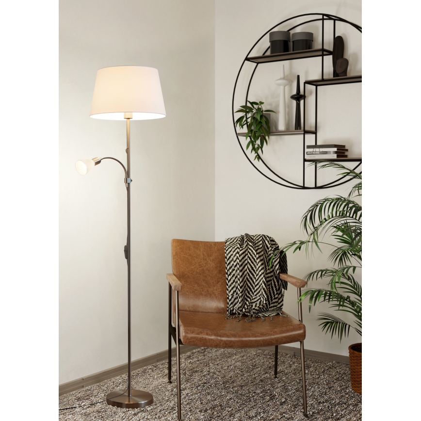 Eglo - Luminária de piso 1xE27/60W + 1xE14/40W