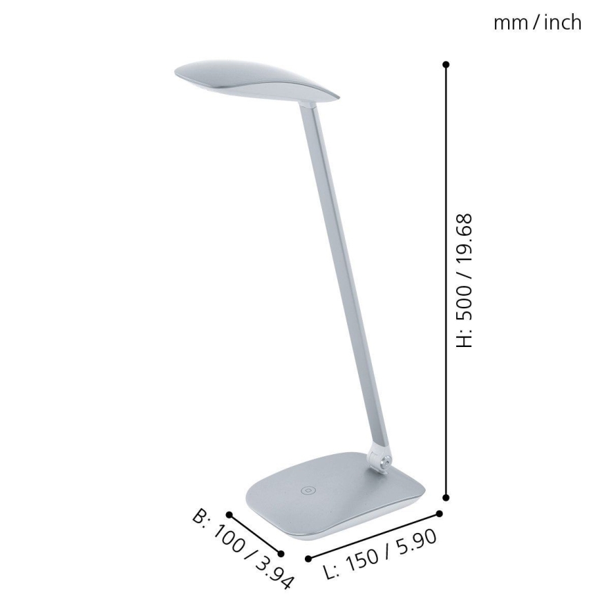 Eglo - Candeeiro de mesa LED regulável LED/4,5W/USB