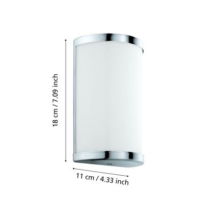 Eglo 95773 - Luz de parede LED CUPELLA 2xLED/4,5W/230V