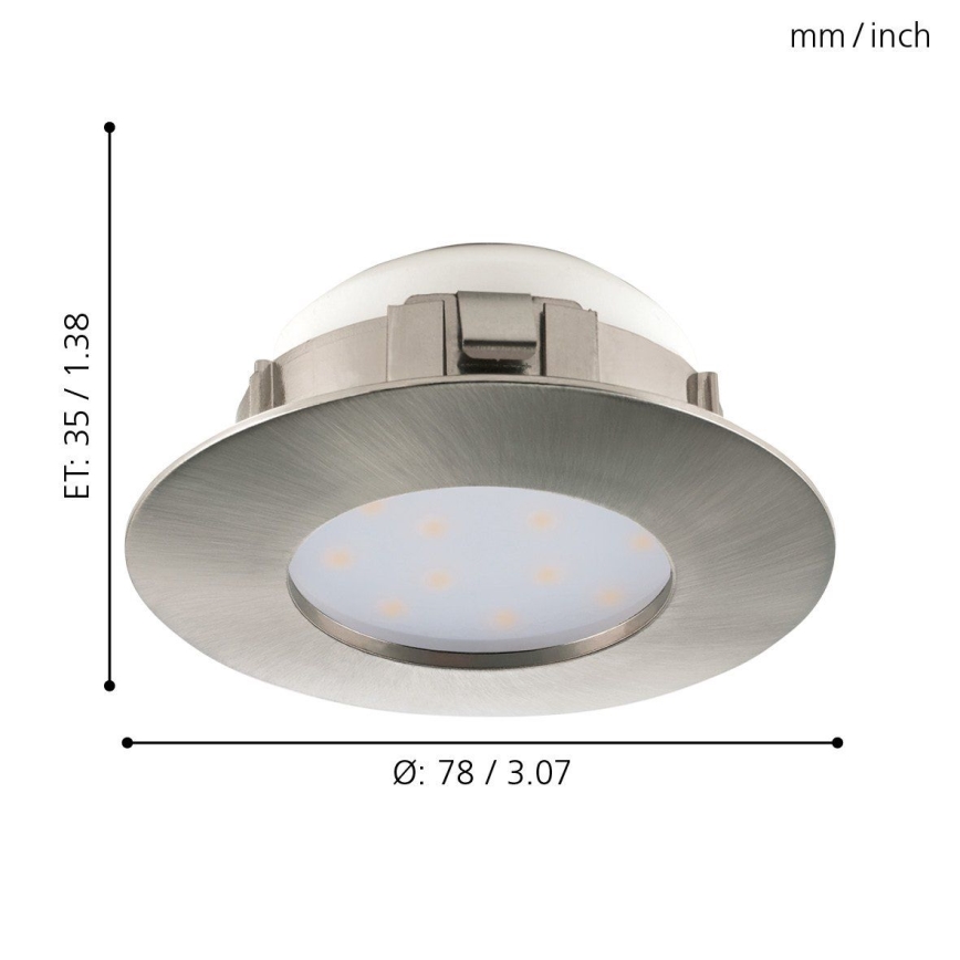 Eglo - Luminária de embutir LED LED/4,9W/230V