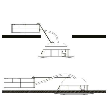 Eglo - CONJUNTO 3x Foco de encastrar LED PINEDA 1xLED/4,9W/230V
