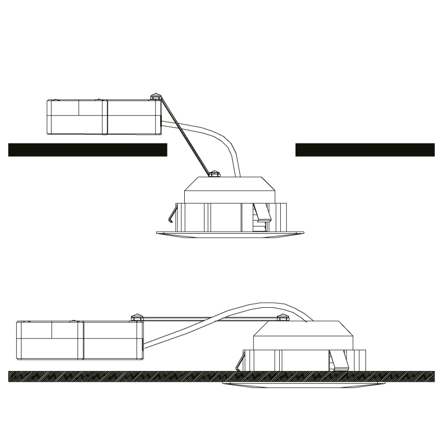 Eglo - CONJUNTO 3x Foco de encastrar LED PINEDA 1xLED/4,9W/230V