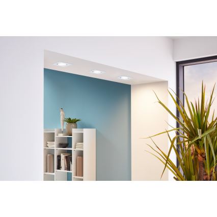 Eglo - Conjunto com 3 luminárias de embutir para teto PINEDA LED/4,9W/230V
