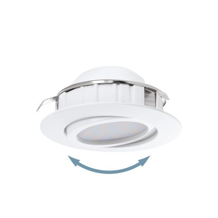 Eglo - CONJUNTO 3x luminárias de embutir LED PINEDA LED/4,9W/230V