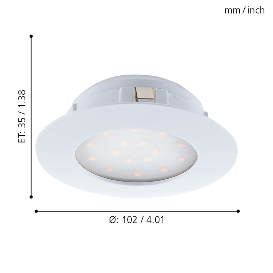 Eglo - Luminária de embutir LED/11W/230V