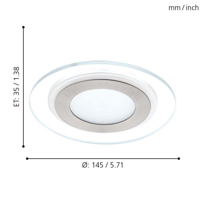 Eglo - Foco de encastrar LED 1 LED/11W/230V