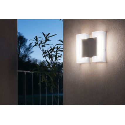 Eglo 95987 - Aplique de parede LED para exterior SITIA 2xLED/4,8W IP44