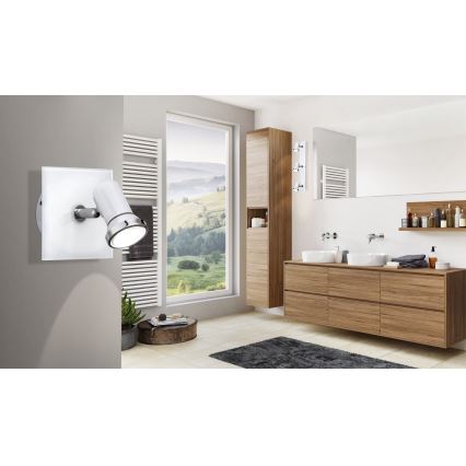 Eglo - Luz de parede de casa de banho LED 1 1xGU10-LED/3,3W/230V IP44