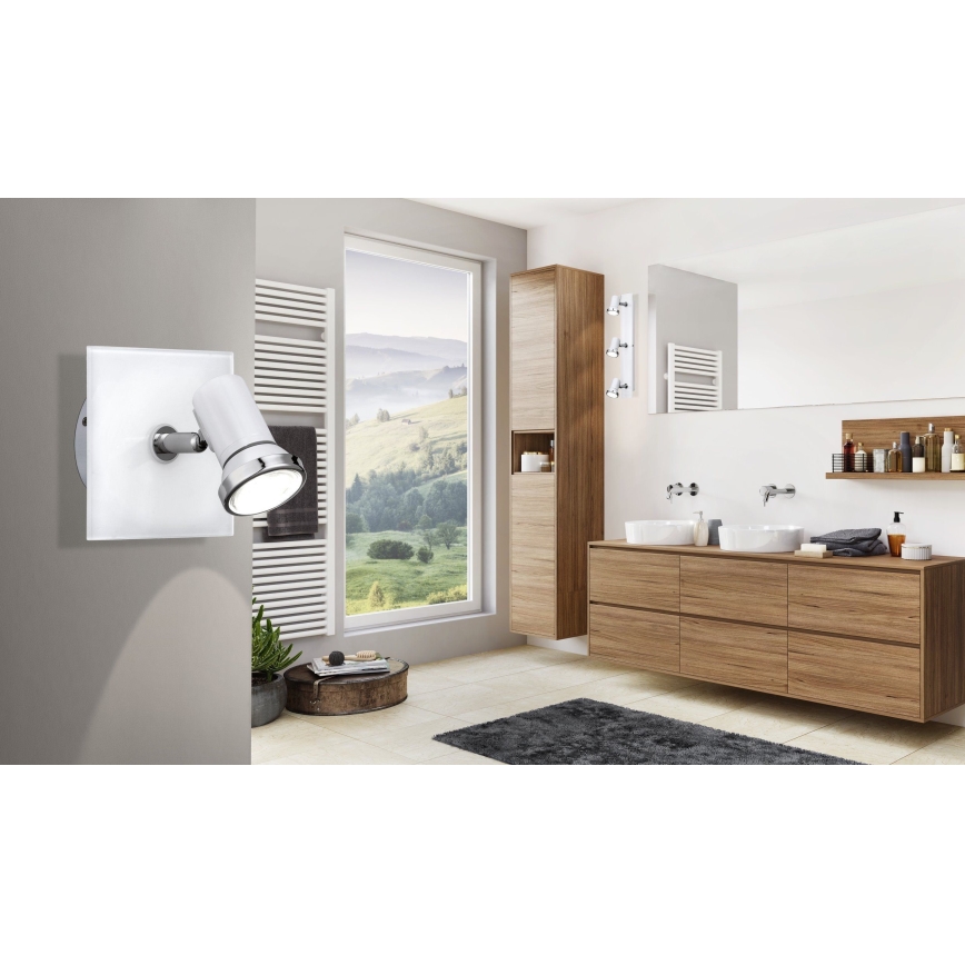 Eglo - Luz de parede de casa de banho LED 1 1xGU10-LED/3,3W/230V IP44