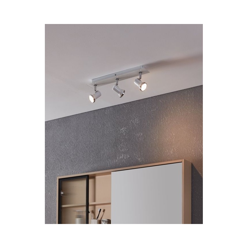 Eglo - Foco LED para casa de banho 1 3xGU10-LED/3,3W/230V IP44