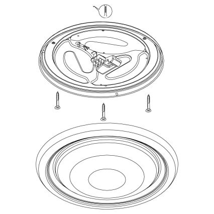 Eglo - Luz de teto LED LED/18W/230V