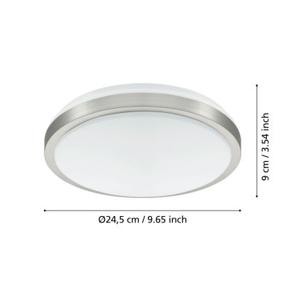 Eglo - Iluminação de teto LED 1 LED/18W/230V