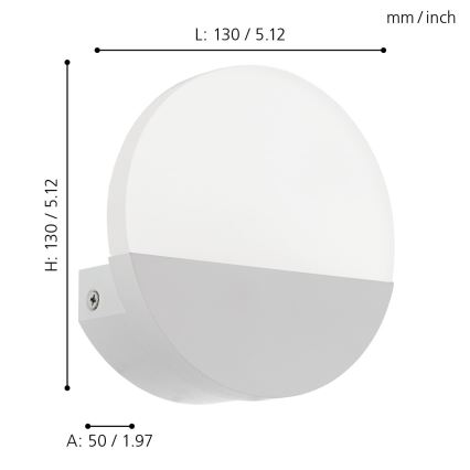 Eglo - Candeeiro de parede LED/4,5W/230V