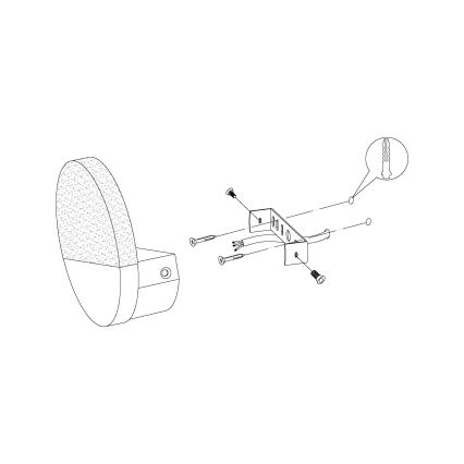 Eglo - Aplique de parede LED/4,5W/230V