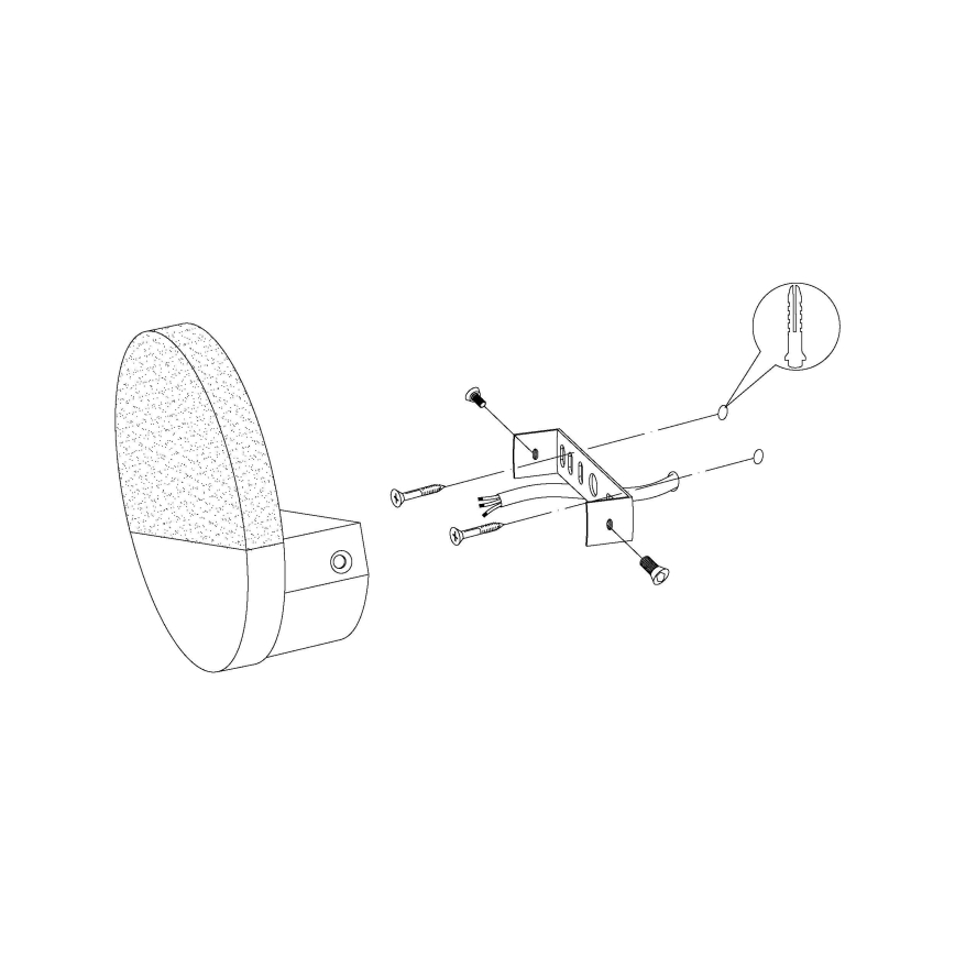 Eglo - Aplique de parede LED/4,5W/230V
