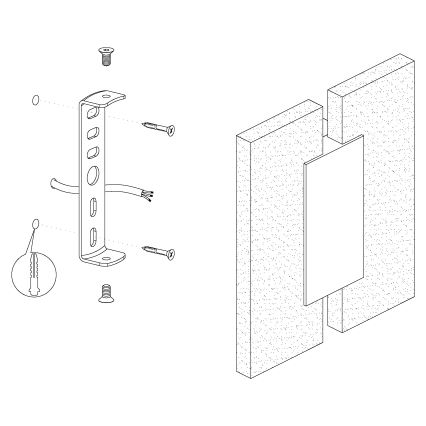Eglo - Luz de parede LED 2 2xLED/4,5W/230V