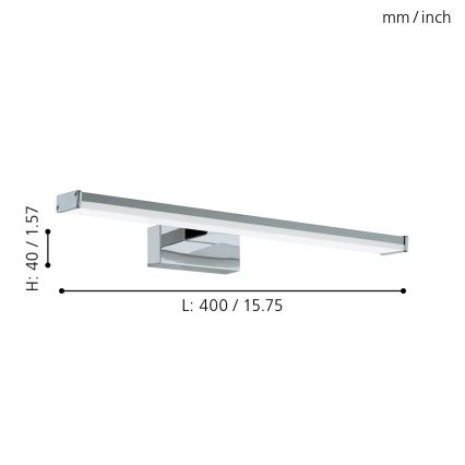 Eglo - Iluminação para casa de banho LED LED/7.4W/230V 4000K 40 cm IP44