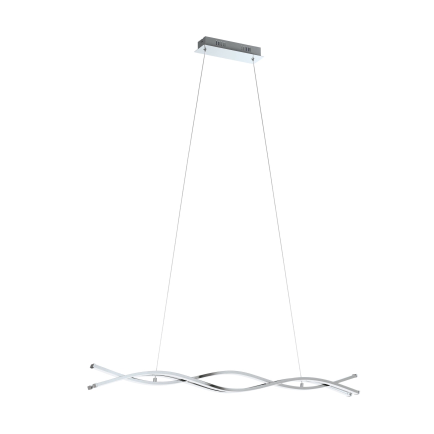 Eglo - Lustre LED suspenso por cabo, 35 W / 230 V / 3000 K, cromado brilhante
