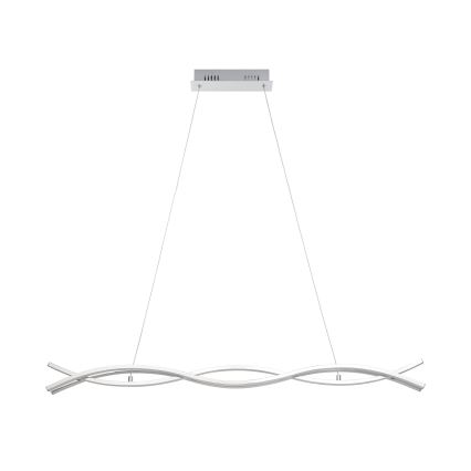 Eglo - Lustre LED suspenso por cabo, 35 W / 230 V / 3000 K, cromado brilhante