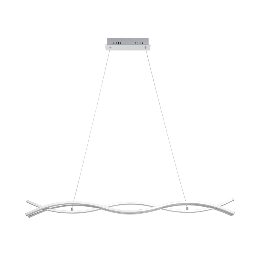 Eglo - Lustre LED suspenso por cabo, 35 W / 230 V / 3000 K, cromado brilhante