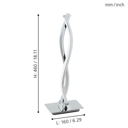 Eglo - Candeeiro de mesa LED 2 2xLED/5W/230V