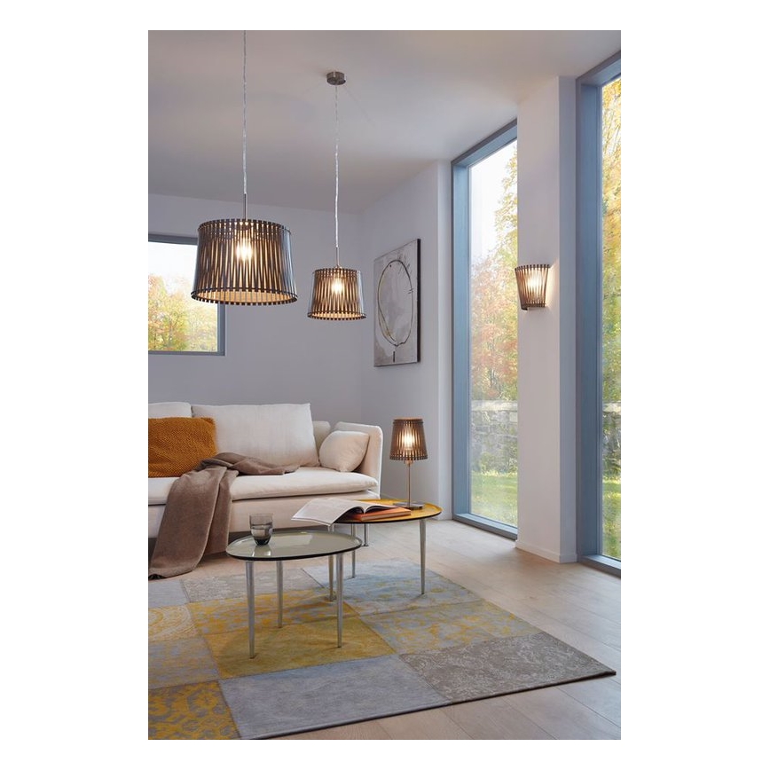 Eglo 96203 - Lâmpada de mesa SENDERO 1xE27/60W/230V