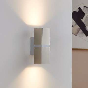Eglo 96264 - Aplique de parede LED PASSA 2xGU10/2,8W/230V quadrado