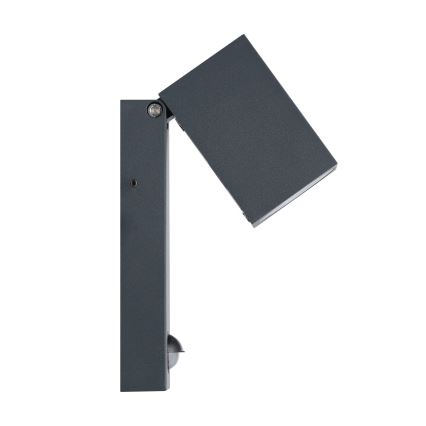 Eglo - Luz de parede LED de exterior com sensor LED/5W/230V IP44