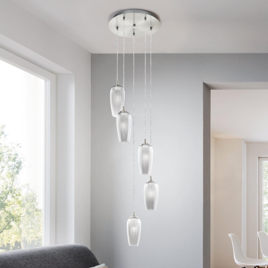 Eglo 96345 - Lustre LED suspenso por cabo FARSALA 5xG9/2,5W/230V