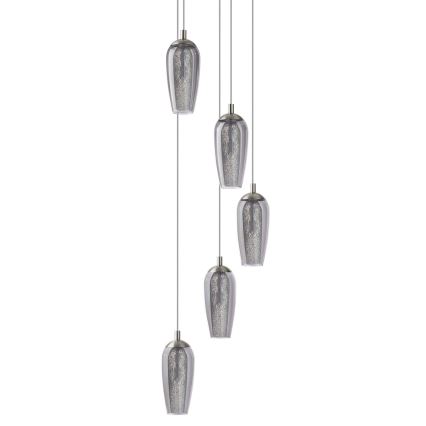 Eglo 96345 - Lustre LED suspenso por cabo FARSALA 5xG9/2,5W/230V