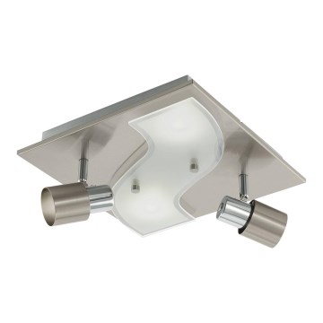 Eglo 96398 - Luminária de teto LED DIRUS 2xGU10/3,3W + 2xLED/3,3W