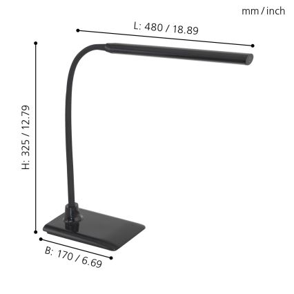 Eglo - Candeeiro de mesa fosco LED LED/4,5W/230V