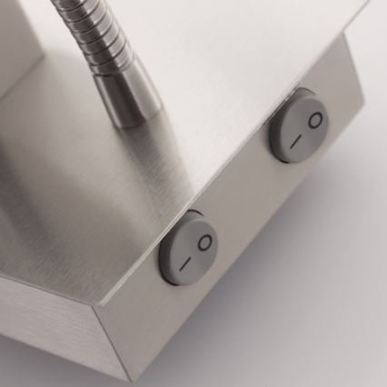 Eglo - Luminária Flexível LED 1xE27/40W+LED/3,8W taupe