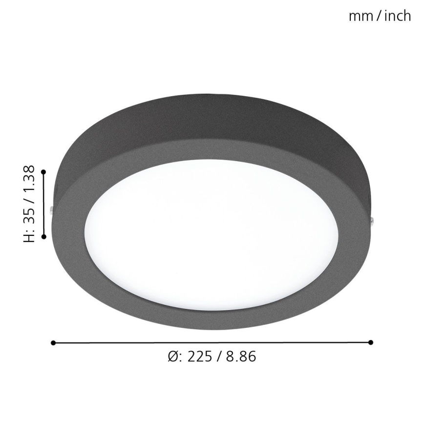 Eglo 96492 - Candeeiro de tecto LED para exterior ARGOLIS LED/16,5W/230V IP44
