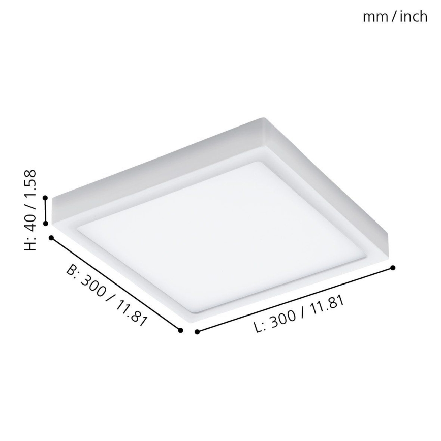 Eglo 96494 - Luminária de teto para exterior LED ARGOLIS LED/22W IP44