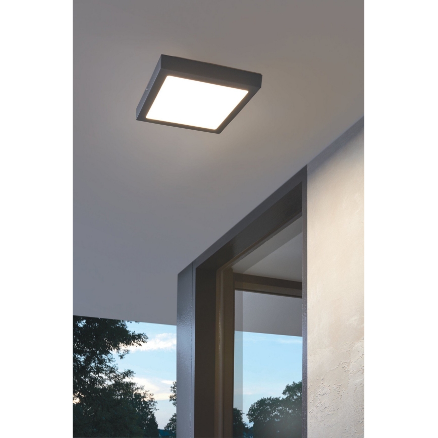 Eglo - Luz de teto de exterior LED LED/22W IP44
