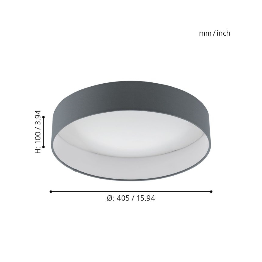Eglo - Candeeiro de tecto dimável LED/18W/230V