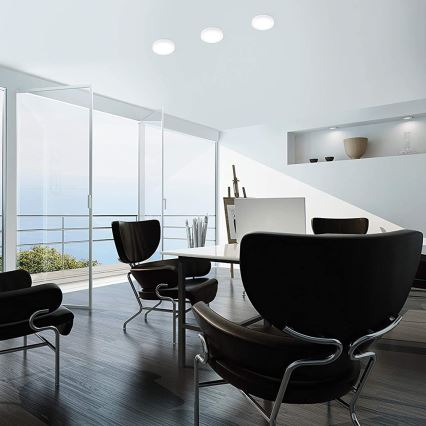 Eglo - Candeeiro de teto LED RGBW regulável FUEVA-C LED/15,6W/230V Bluetooth diâmetro 22,5 cm