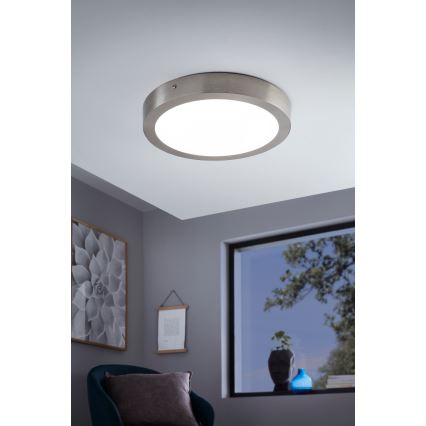 Eglo - Luminária de teto LED RGBW dimerizável FUEVA-C LED/21W/230V Bluetooth Ø 30 cm