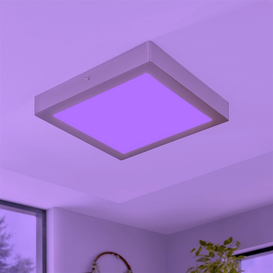 Eglo - Candeeiro de teto LED RGBW regulável FUEVA-C LED/21W/230V 30x30 cm