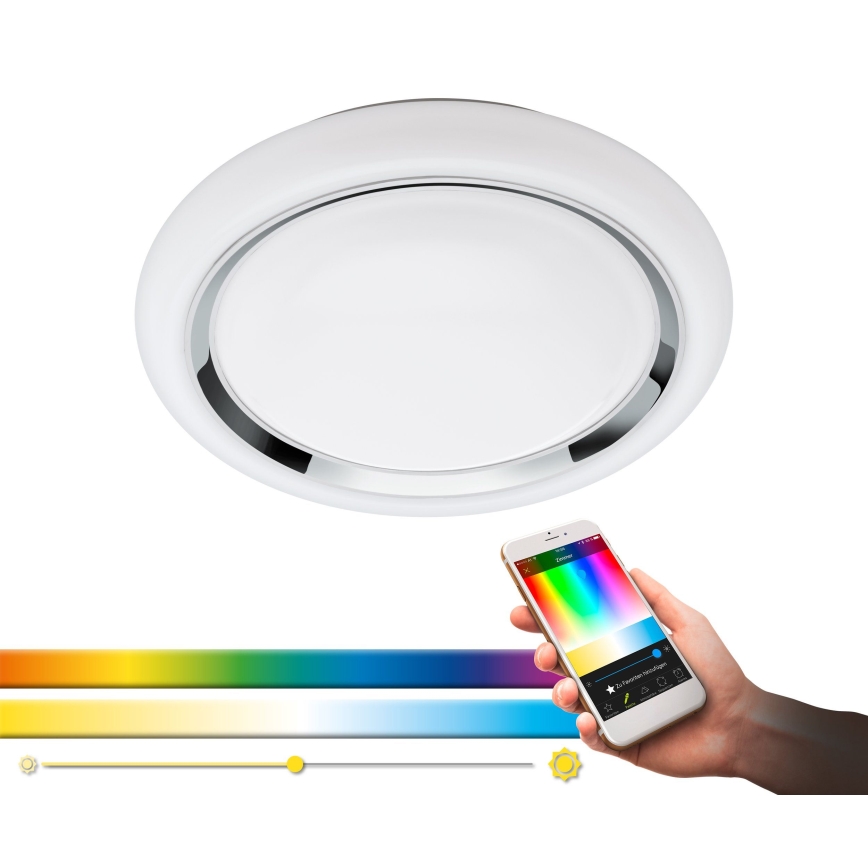 Eglo - Luminária de teto dimmável LED RGBW CAPASSO-C LED/17W/230V
