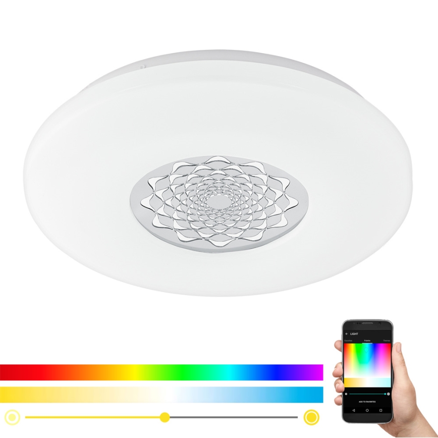 Eglo - Luminária de teto de parede dimmerizável LED RGBW CAPASSO-C LED/17W/230V